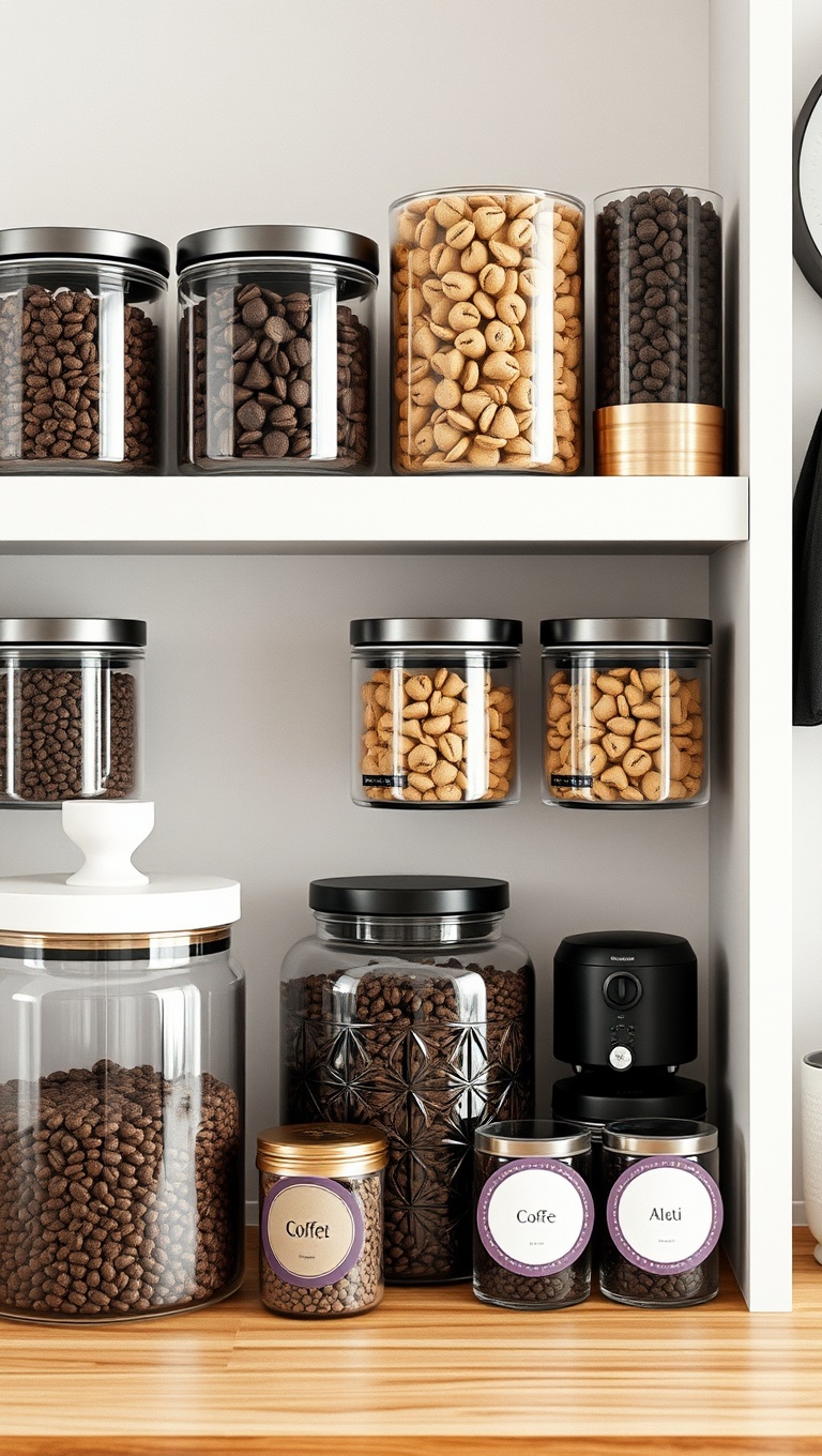 25 Chic Coffee Corner Accessories That Will Transform Your Space - 17. Stylish Storage Jars for Coffee Pods