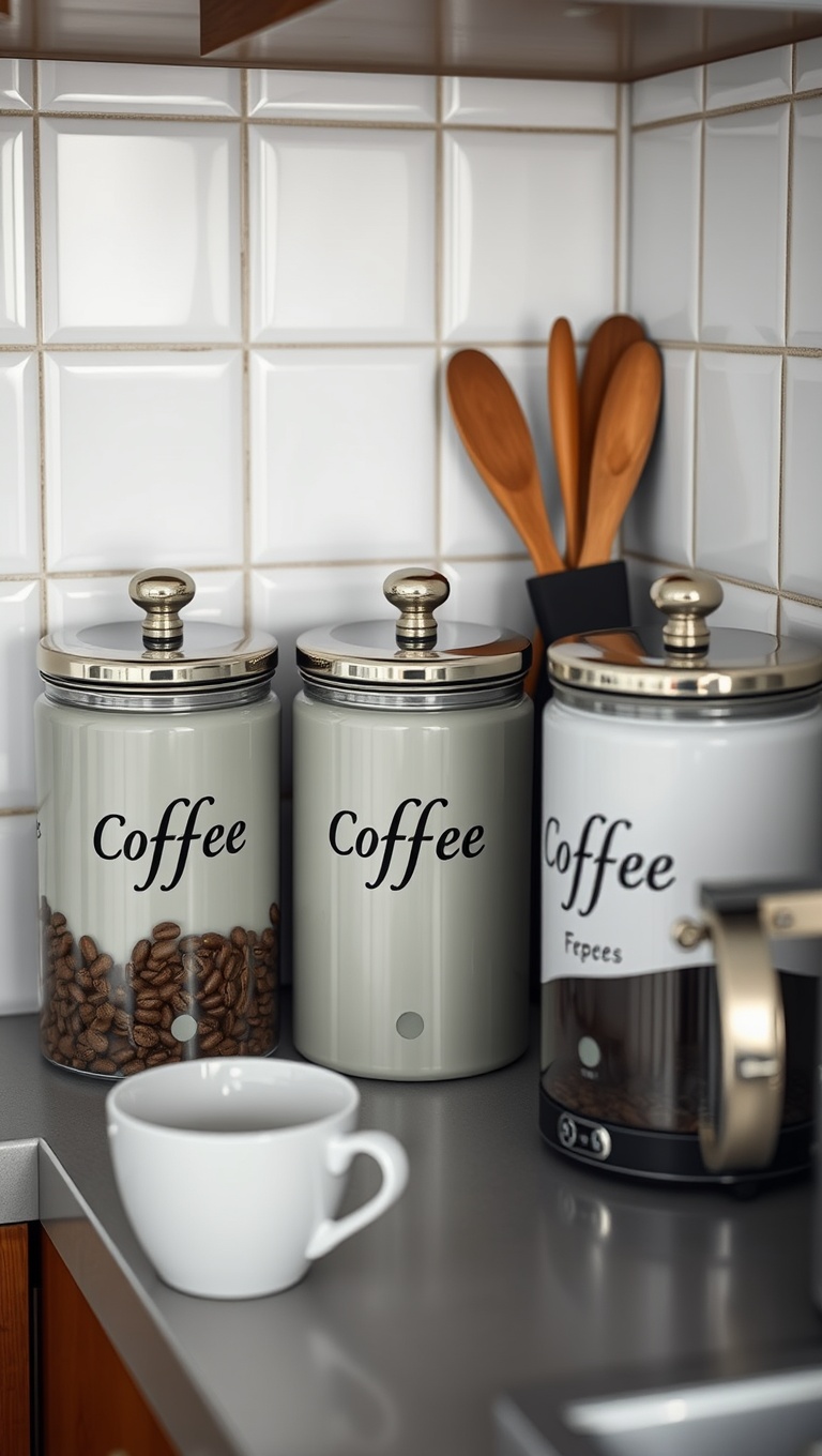 25 Chic Coffee Corner Accessories That Will Transform Your Space - 1. Stylish Coffee Canisters for Freshness