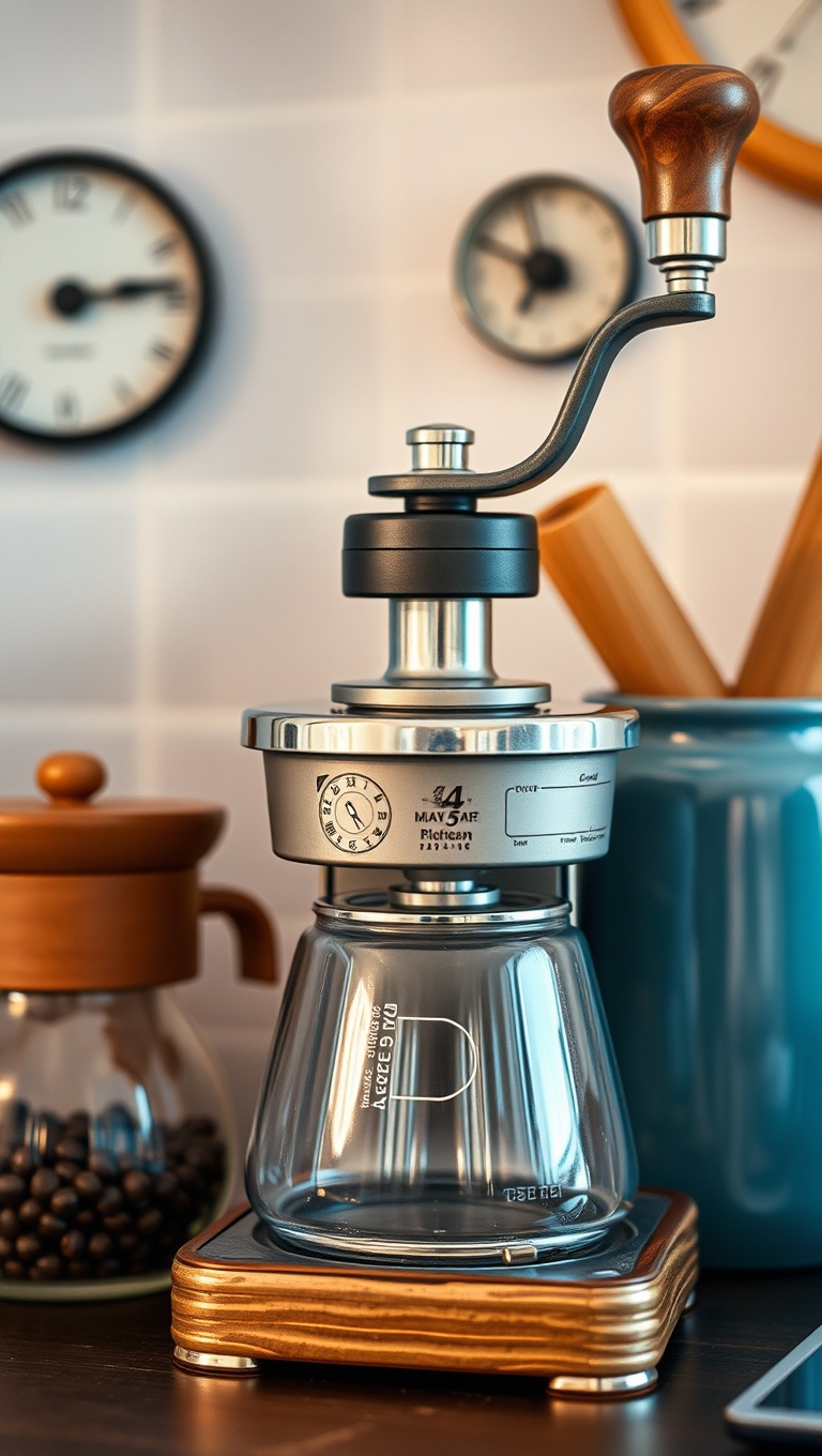 25 Chic Coffee Corner Accessories That Will Transform Your Space - 4. Vintage-Inspired Coffee Grinder