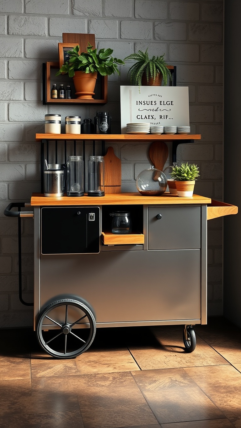 25 Delightful Ideas for Creative Coffee Cart Setups
