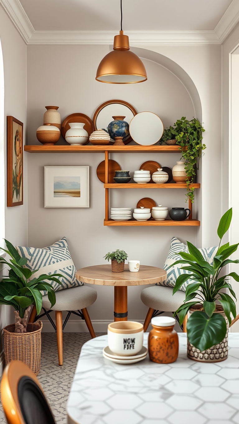 25 Eclectic Coffee Nook Styling Ideas to Sip and Savor - 16. Handmade Ceramics for an Artistic Touch