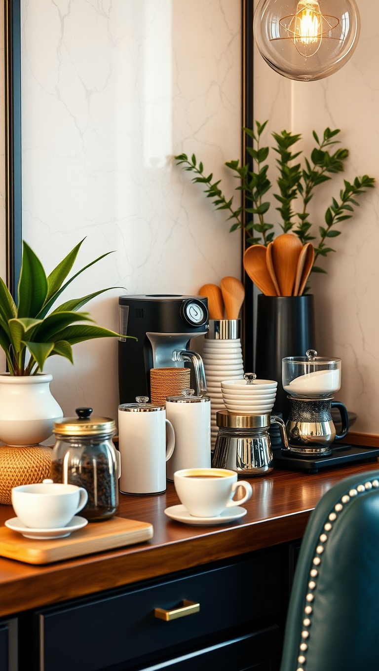 25 Chic Ideas for Your Dream Coffee Station Setup - 25. Travel Inspirations: Global Coffee Decor Ideas
