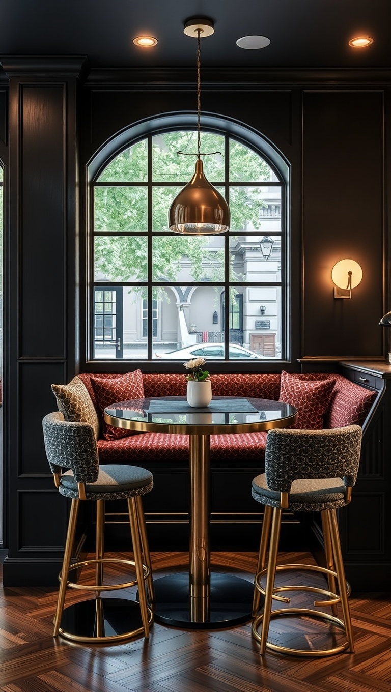 25 Stunning Ideas for Your Luxurious Coffee Nook - 15. Modern Bar Stools for a Fun Vibe