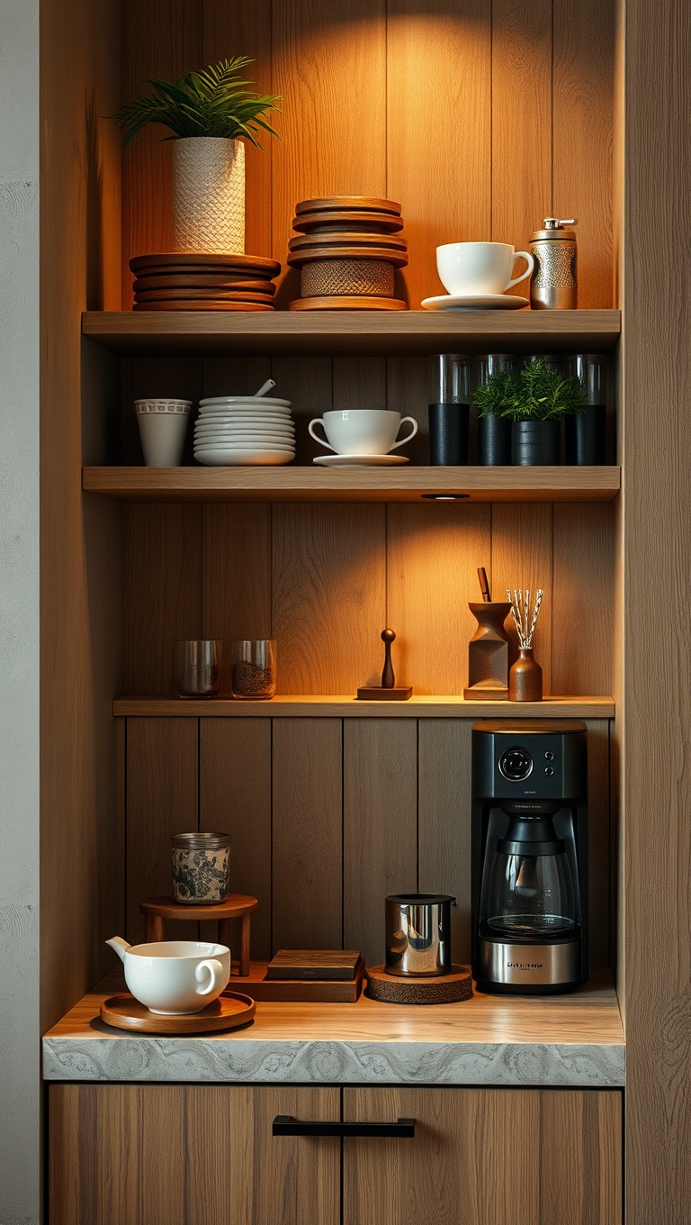 25 Stunning Ideas for Your Luxurious Coffee Nook - 23. Unique Handcrafted Coffee Accessories