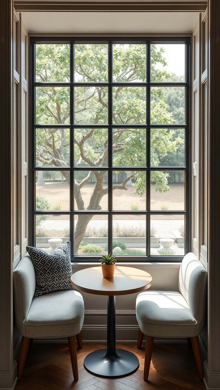 25 Stunning Ideas for Your Luxurious Coffee Nook - 16. A Coffee Nook with a View: Window Seating