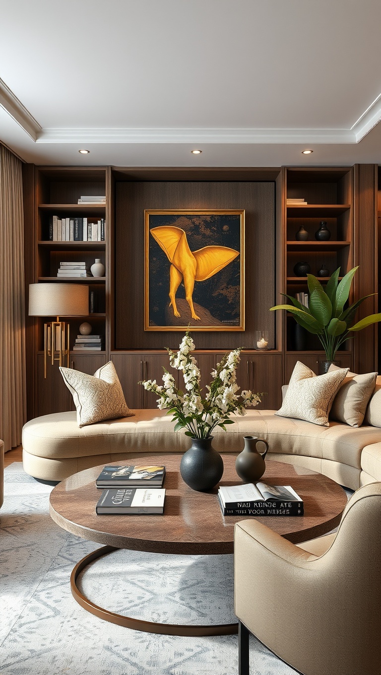 25 Stunning Ideas for Your Luxurious Coffee Nook - 20. A Chic Coffee Table for Your Favorite Reads
