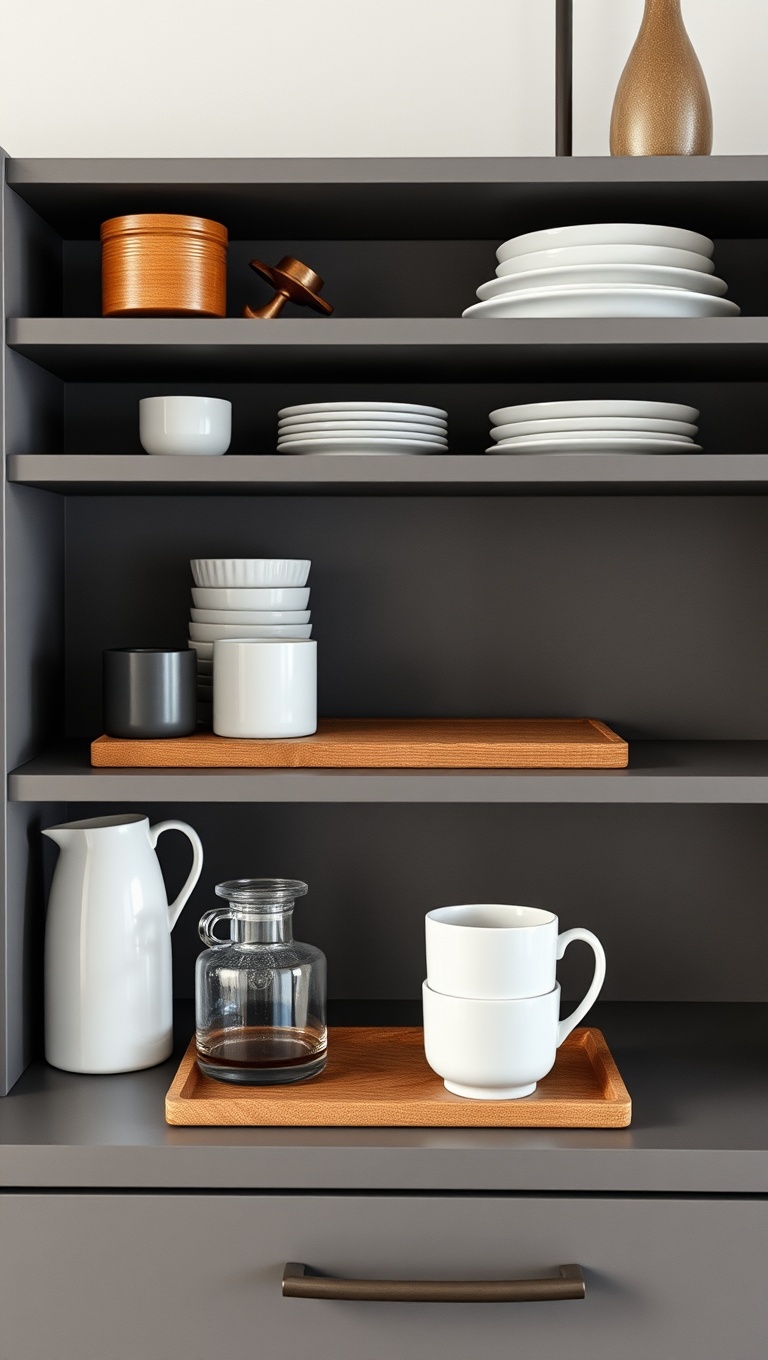 25 Chic Ideas and Inspiration for Minimalist Coffee Shelf Styling