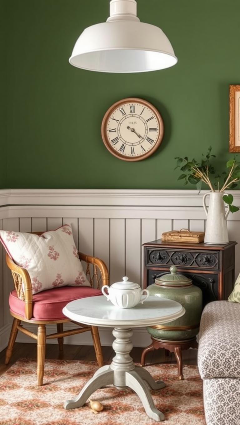 25 Cozy and Creative Ideas for Your Personalized Coffee Nook - 10. Vintage Finds: Incorporate Charming Antique Pieces