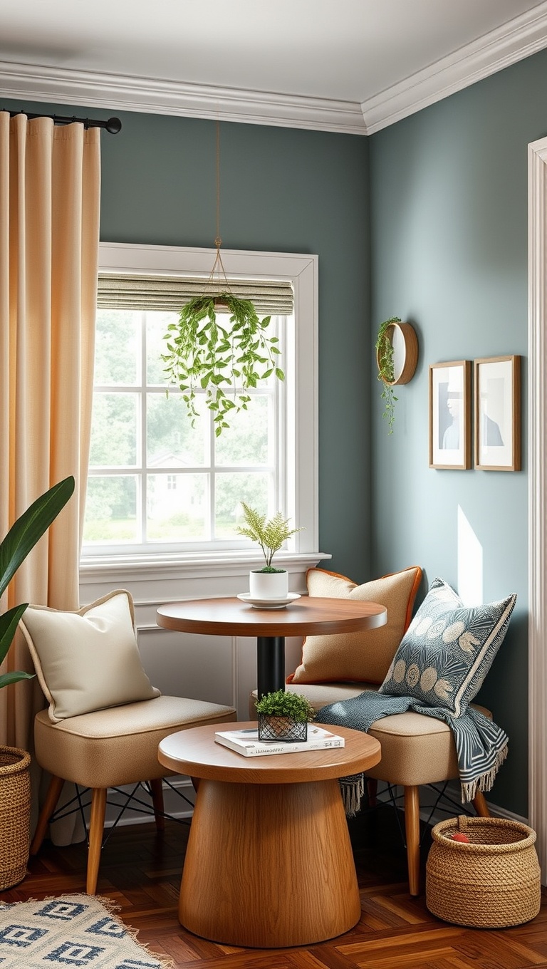 25 Cozy and Creative Ideas for Your Personalized Coffee Nook - 5. Cozy Corner Seating: Create a Relaxing Spot