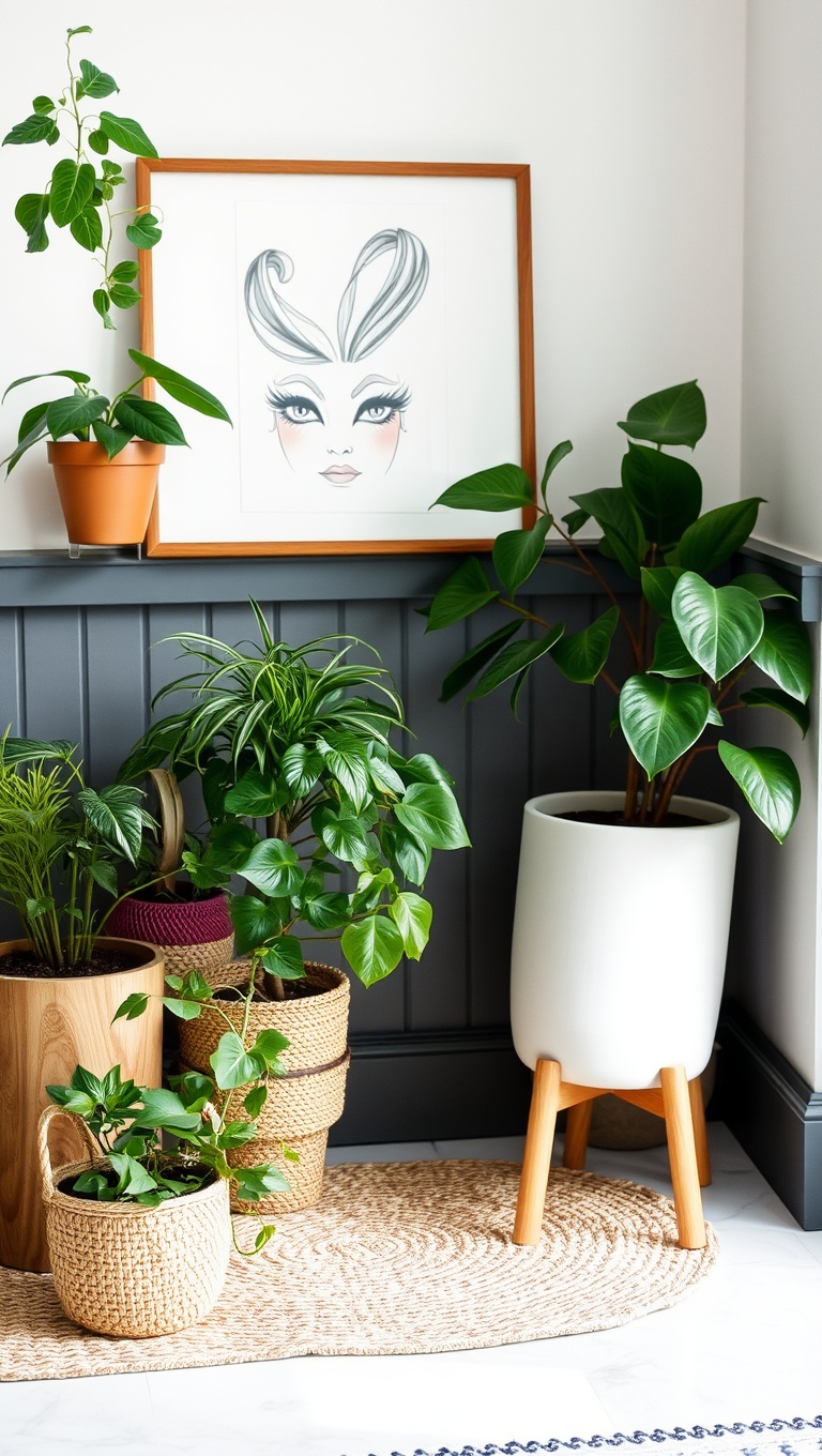 25 Cozy and Creative Ideas for Your Personalized Coffee Nook - 9. Plant Life: Bring Nature Indoors with Greenery
