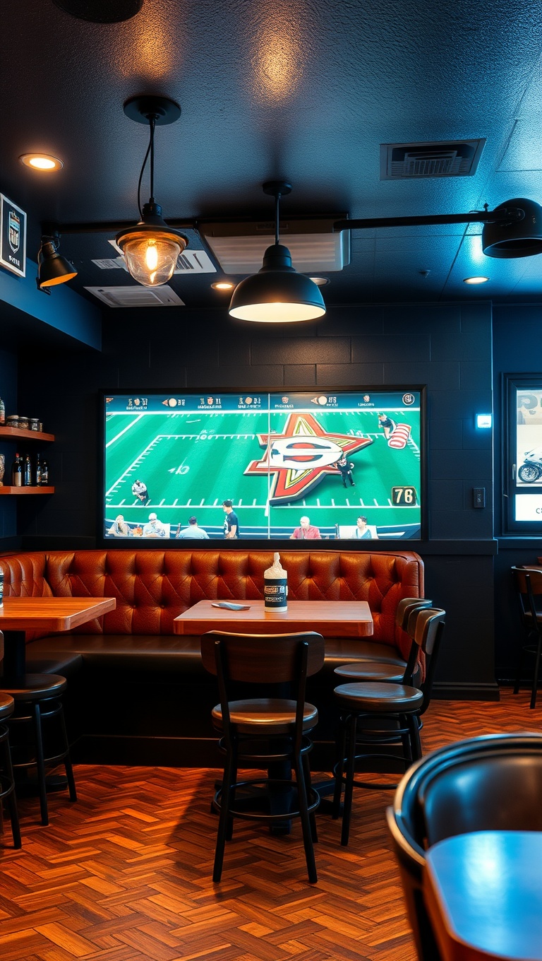 25 Unique Coffee Bar Themes That Will Brew Up Fun! - 20. Sports Fan Hangout